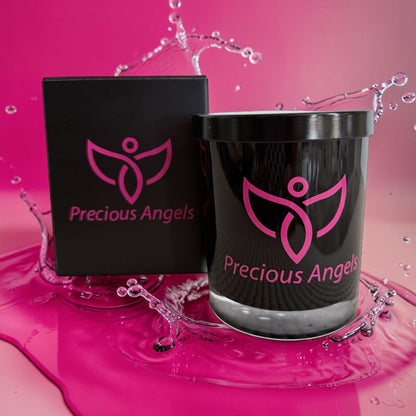 Precious Angels Classic Black Candle