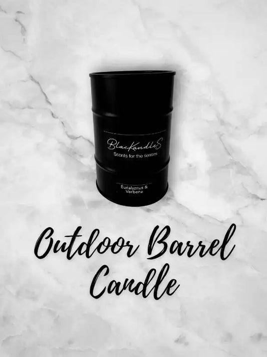 Outdoor Barrel Candle
